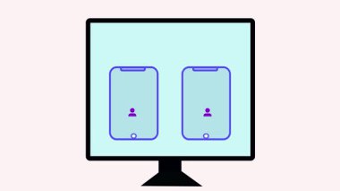 Mobil internet bankacılığı dolar transfer animasyonu. Dijital finans, güvenli ödemeler ve çevrimiçi bankacılık süreçleri için hareket grafikleri.