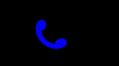 İletişim alarmı animasyonu. Bildirimler ve mobil UI kavramları için açık doğrusal biçiminde sohbet kutusuyla birlikte cep telefonunun yer aldığı kayıp çağrı simgesi.