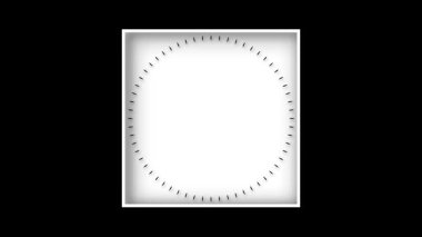 Analog saat hareket halinde. Saf siyah bir zemine karşı saat yönünde yüksek kalite hızlandırılmış hareket. Rahatlamak ya da çalışmak için mükemmel..