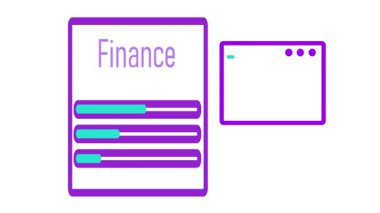 Finansal başarının animasyon çizimi. Yatırım büyümesini, gelir hedeflerini ve stratejik planlamayı temsil eden hedef ve ok sembolleri.