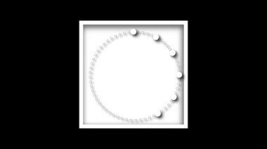 Siyah arka planda minimalist beyaz saat. Gerçek hayatta zamanın hızlı ve sürekli akışını gösteren gerçeküstü bir görsel deneyim..