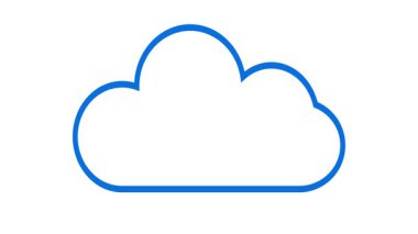 Bulut indirme animasyonunu gösteren mavi ok, buluttan veri alımını ve düzgün dijital dosya aktarım sürecini sembolize ediyor.