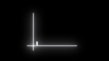 Finansal büyüme çizelgesi animasyonu. Ticari başarı, borsa verileri ve ekonomik eğilim videoları için yükselen çubuk ve çizgi grafik görselleri.