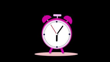 Animasyon klasik çalar saat döngüsü. Zaman atlamalı giriş, program hatırlatıcıları ve eğitim projeleri için bölünebilir çalar saat.