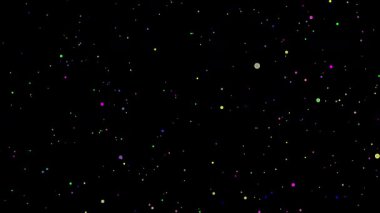 Görüntü efektleri, sinematik sahneler veya geleceksel hareket tasarımı için ideal saydam arkaplan ile animasyon yıldız alanı seyahati.