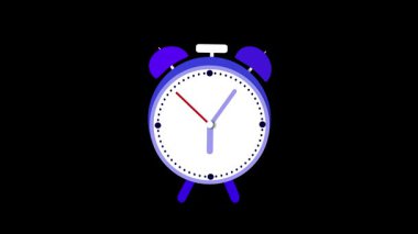 Klasik çan çalar saat animasyonu. Zaman temalı videolar, uyandırma kavramları, hareket grafikleri ve hatırlatıcılar için geri döngü çalar.