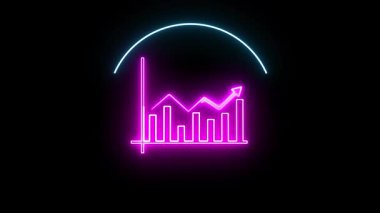 Hareketli grafiklerle borsa ticareti görselleştirmesi. Piyasa dalgalanmaları ve yatırım dalgalanmalarını gösteren iş veri animasyonu.