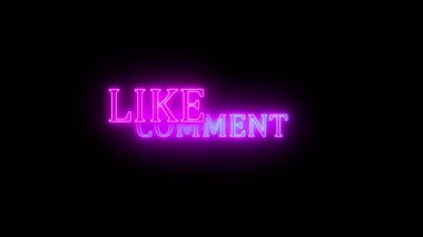 Siyah arkaplan üzerine yorum metni gibi hareket grafiği, Instagram makaraları, YouTube şortları ve TikTok eylemleri için mükemmel.