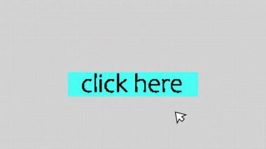 Web sitesi ui, uygulama kılavuzları ve kullanıcı deneyimi tanıtımı için beyaz ekranda canlı tıklama düğmesi etkileşimi