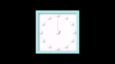 Koyu bir zemin üzerinde tıklayan beyaz saatin zarif animasyonu hassas zamanlamayı ve verimliliği simgeliyor.