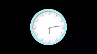 Bu temiz ve yatıştırıcı hızlandırılmış animasyonda klasik beyaz duvar saati yavaş yavaş karanlık bir arkaplanda tik tak ediyor.