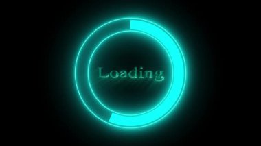 Modern kullanıcı arayüzleri, yazılım önyükleyicileri ve sorunsuz dijital geçişler için karanlık arka planda animasyon yükleme çemberi. Siyah ekrandaki düz dairesel canlandırma sistem güncellemeleri, video tanıtımları ve ui yükleme göstergeleri için mükemmeldir.