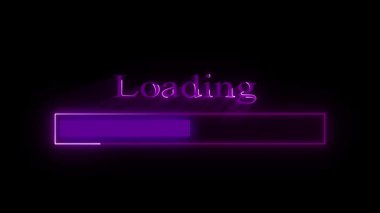 Modern kullanıcı arayüzleri, uygulama sıçrama ekranları ve görselleri güncellemek için koyu arkaplanda sorunsuz bar animasyonu yükleme. İleri yükleme çubuğu animasyonu siyah ekranda yüksek teknolojili tanıtımlar, sistem güncellemeleri ve ui / ux model sahneleri için tasarlandı.