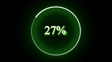 Veri transferi için koyu arkaplan hareketli yükleme çemberi bekle. Ağ güncelleme süreci HD yükleme çemberi animasyonu ile görselleştirildi. Veri transferi için koyu arkaplan üzerindeki canlandırılmış yükleme çemberi.