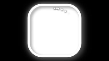 Zaman hızlı işleyen monokrom saati ile kavramı uçar gider. Modern karanlık arka planda temiz beyaz saat ileri gidiyor. Siyah arkaplan görsel döngüsünde hızlı ilerleyen beyaz saat.