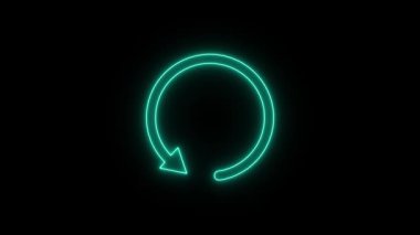 Kullanıcı arayüzü için döndürme tazeleme ok animasyonu. Devamlı dönüşleri gösteren simge canlandırmasını tazele. Sembol canlandırmasını dönen daire okuyla yeniden yükle.