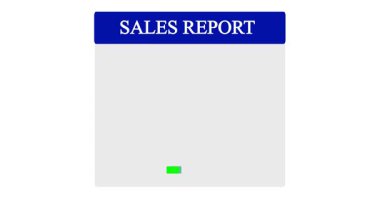 Animasyon satış raporları gelir artışı ve finansal performansı görsel olarak betimliyor. Animasyon iş grafiği satış artışını vurguluyor. Canlandırılmış raporda satışlar ve iş büyümesi artıyor.