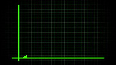 Siyah arkaplandaki verileri veya finansal büyümeyi gösteren yeşil fütüristik tablo. Fütürist yeşil grafikli finansal büyüme kavramı. Ekonomiyi temsil eden dijital yeşil tablo.