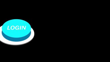 Modern efektli animasyon web sitesi giriş düğmesi. Giriş metni ve havalı görsellerle web sitesi erişimi için canlandırılmış düğme. Bağlı web sitesi görselleri ile giriş düğmesi canlandırması.