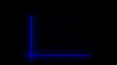 Teknoloji ve dijital arayüz tasarımı için mavi neon çubuk grafiği içeren hareket grafikleri döngüsü. Dijital sinyal ve veri görselleştirme döngüleri için yüksek çözünürlüklü mavi dalga formu animasyonu.