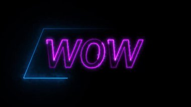Dinamik neon W W W metin döngüsü giriş outros başlık kartları ve video oyunu yayınları için idealdir. Canlı elektrik parıltısıyla neon W O W metni içeren grafiksel hareket arkaplan döngüsü.