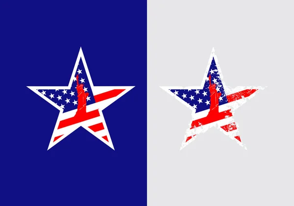Estados Unidos América Icono Bandera Símbolo Sign Flag Icono Forma — Archivo Imágenes Vectoriales
