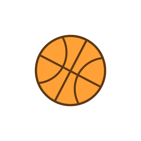 Basketball Cartoon Icon Isolated Vector Illustration — Stock Vector
