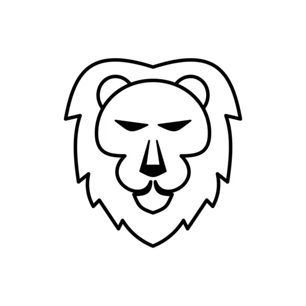 Leo Zodiac Sign Logo Icon Isolated Horoscope Symbol Vector Illustration — Stock Vector