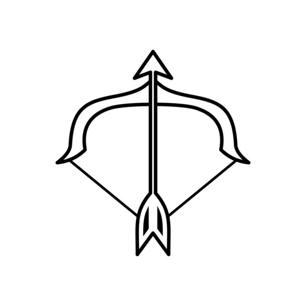 Boogschutter Dierenriem Teken Logo Pictogram Geïsoleerde Horoscoop Symbool Vector Illustratie — Stockvector