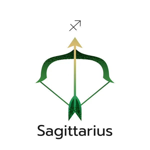 Sagittarius Zodiac Σύμβολο Σήμα Εικονίδιο Απομονωμένο Ωροσκόπιο Σύμβολο Λευκό Φόντο — Διανυσματικό Αρχείο
