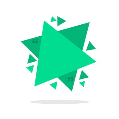 Düz bir çerçeve simgesinden alıntı yap. İzole edilmiş arka plan vektör illüstrasyonunda diyalog konuşması 