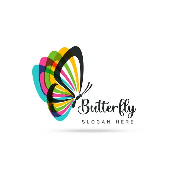 Image Stylisée Modèle Logo Papillon Sur Fond Blanc Logo Silhouette Vecteur En Vente