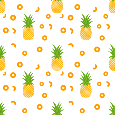 Ananaslı, dikişsiz duvar kağıdı çiziminin kusursuz arkaplanı