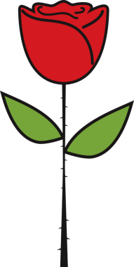  Rose Logo simgesi izole edilmiş