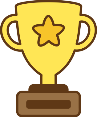 Okulun altın yıldızlı karikatür öğrenci konsepti izole edilmiş vektör çizimi