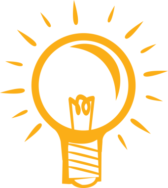 Ampul simgesi logosu izole edildi