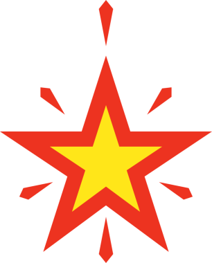 Zarif yıldız parlak logo simgesi izole edilmiş vektör çizimi