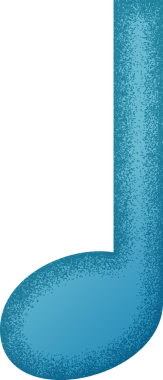 Müzik notası simgesi izole edilmiş doku çizimi