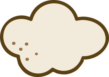 Bulut karikatür stilleri silueti izole edilmiş simge