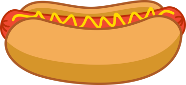 Sosisli sandviç izole ve silüet elementler