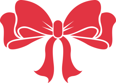 Kırmızı kurdele siluetleri simgesi izole edildi