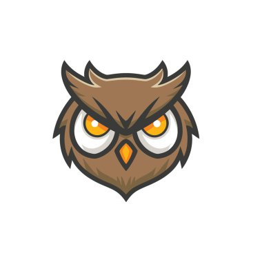 Baykuş Logosunun Vektör İllüstrasyonu