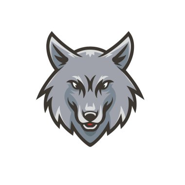 Bir Kurdun Vektör Logosu Görüntüsü