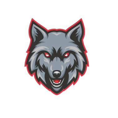 Bir Kurdun Vektör Logosu Görüntüsü