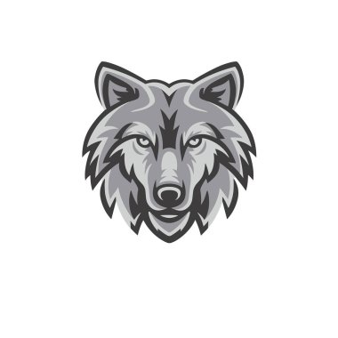 Bir Kurdun Vektör Logosu Görüntüsü