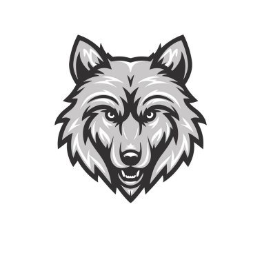 Bir Kurdun Vektör Logosu Görüntüsü