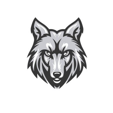 Bir Kurdun Vektör Logosu Görüntüsü