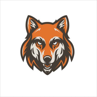 Bir Kurdun Vektör Logosu Görüntüsü