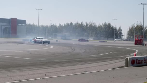 Kazan Russia Campionato Drift Ugol Drift Gara Drifting Nell Area — Video Stock