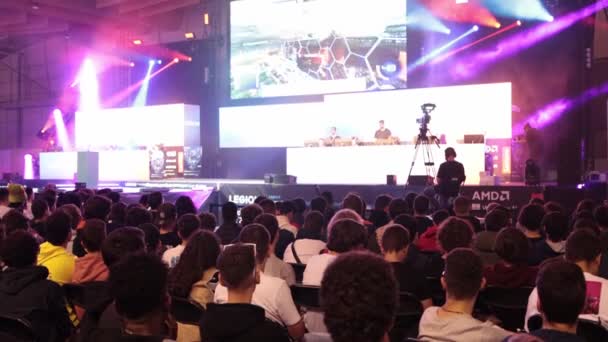 2022 Lisbon Portugal Lisboa Games Week Amd Stand Gaming Expo — Vídeo de stock